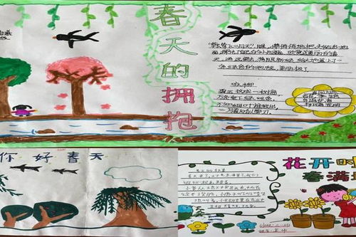 拥抱春天播种希望潢川十二小开展手抄报展示活动