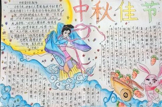 2020年中秋节手抄报简单漂亮六年级