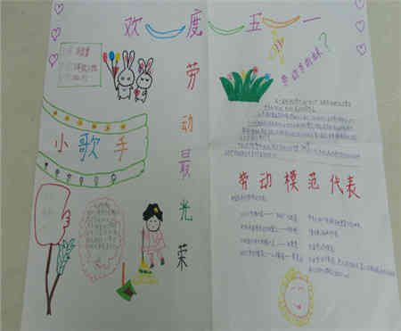 五一劳动节手抄报五一劳动节小学生手抄报