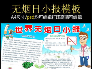 世界无烟日手抄报psd分层模板下载图片素材psd5.28mb其他大全其他