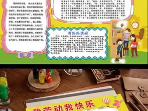 我是家务小能手小报五一劳动节伴我成长手抄报小报图片模板psd设计图下载劳动节手抄报大全编号20195539