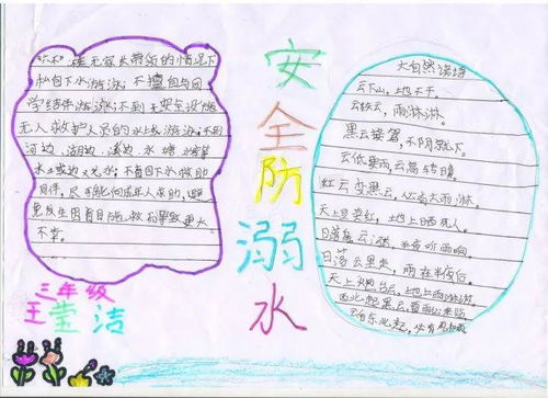 送学生必看的防溺水手抄报大全