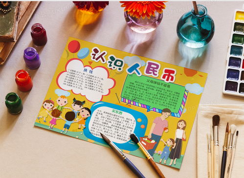 小学数学认识人民币手抄报小报word模板下载熊猫办公