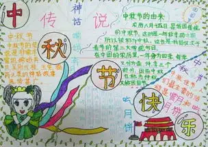 小学生设计的中秋节手抄报照亮远方
