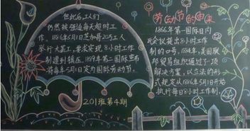 五一劳动节黑板报世界各国过五一