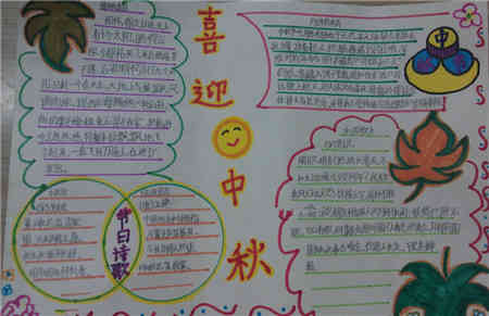 中秋节手抄报关于中秋节的手抄报精选
