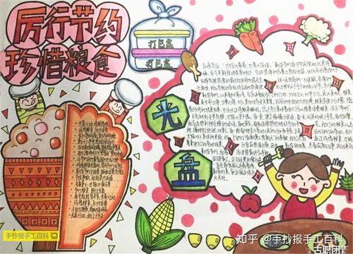 厉行节俭杜绝浪费手抄报