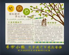 关于植树节的手抄报图片