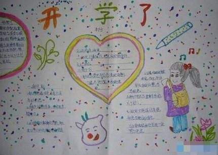 2020年一年级暑假开学手抄报图片大全3张