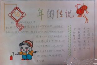 春节手抄报庆春节手抄报