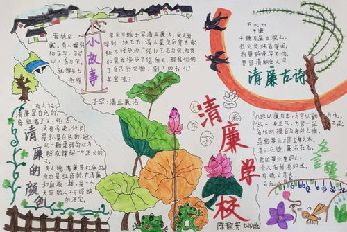 缙云县新建中学举行清廉学校手抄报评比活动