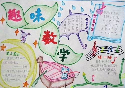 收藏这些趣味数学手抄报,陪孩子一起动手写一写,画一画